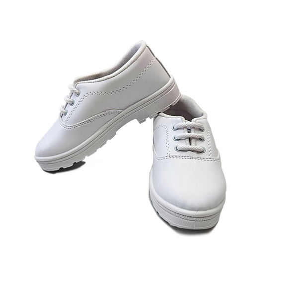 Lace White School Shoes